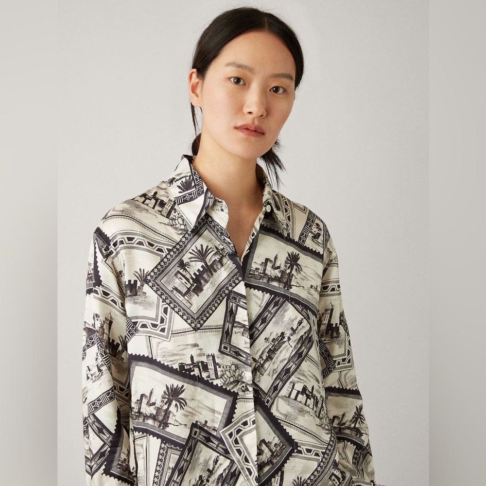 JOSEPH

Dawson Big Stamp Print Blouse - Picture 3 of 16